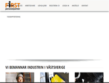 Tablet Screenshot of firstpersonal.se